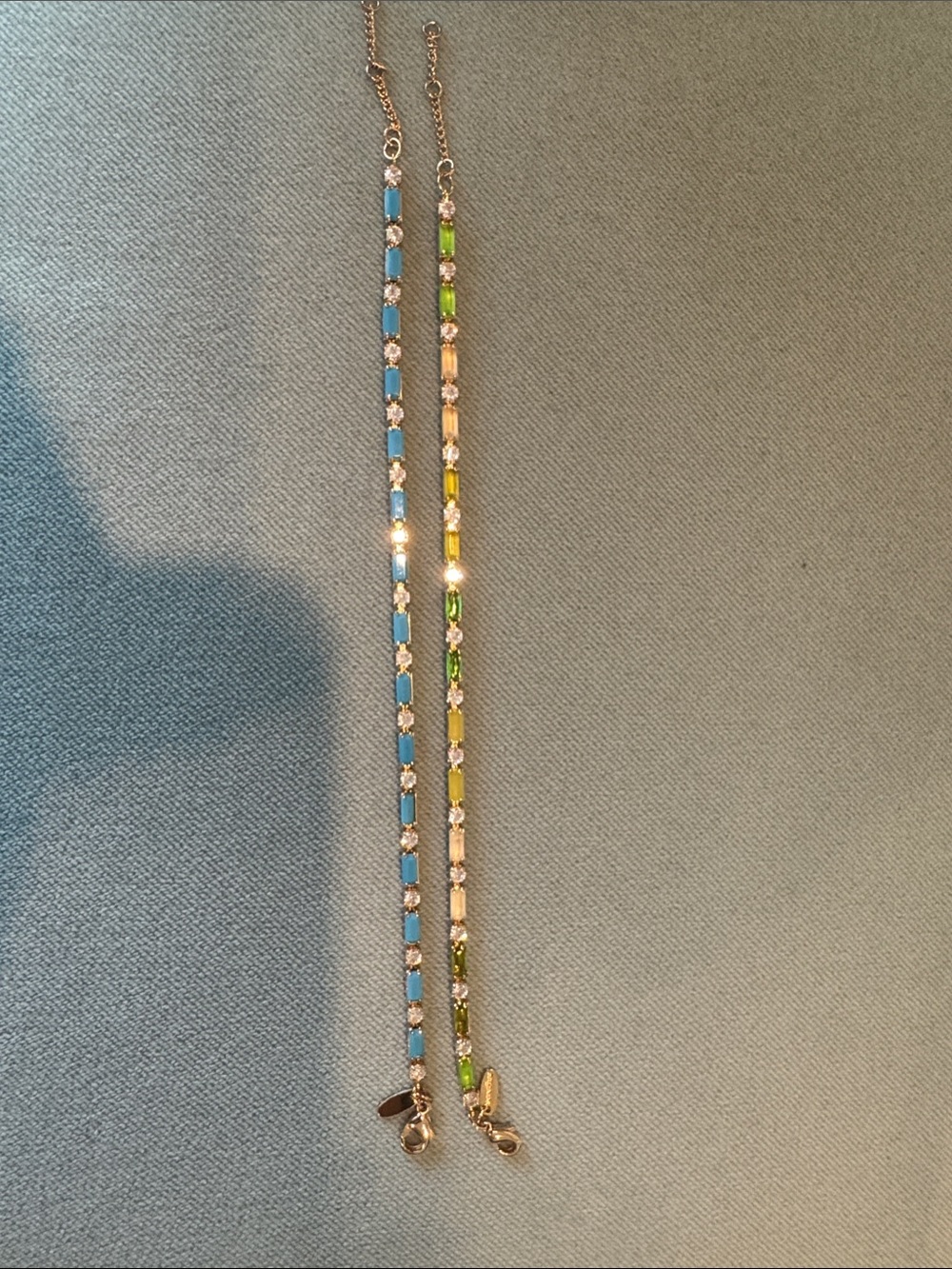 Pair of Anthropologie Gold Chain Bracelets
